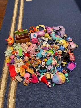 Mixed Kids Toy Lot - Assorted Colorful Figures & Accessories